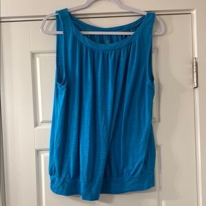 Ann Taylor LOFT turquoise Blue Tank Top size Large